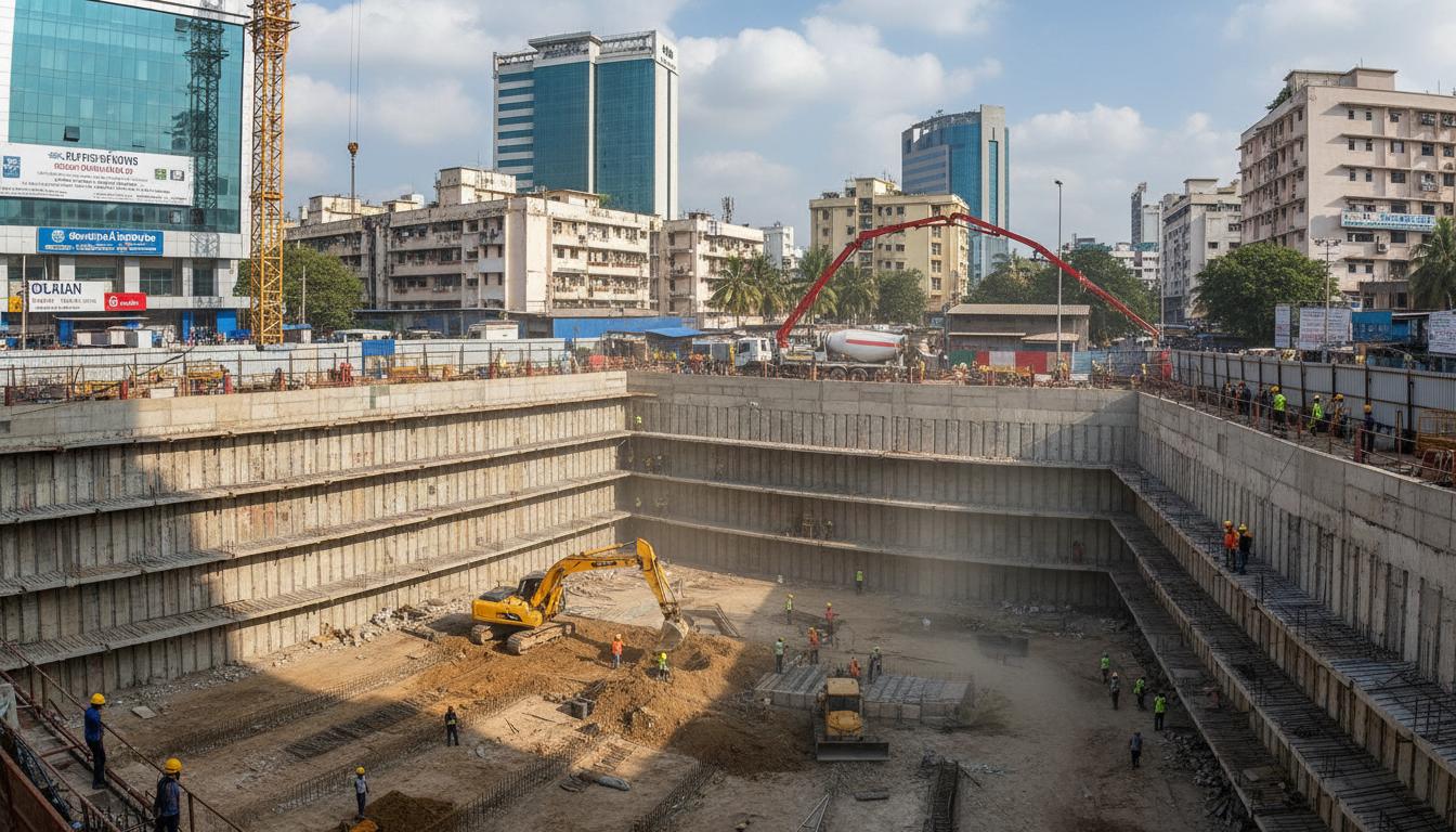 Agarwal Hospital Deep Excavation